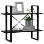 Estantería de 2 niveles madera contrachapada negro 80x30x70 cm de vidaXL, Librerías y estanterías - Ref: Foro24-806448, Preci...