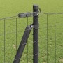 Reja con postes Gris 1.2 x 25 m Acero