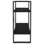 2-level black plywood shelf 80x30x70 cm by vidaXL, Bookcases and shelves - Ref: Foro24-806448, Price: 32,69 €, Discount: %