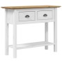 BODO solid pine wood console table brown 91x35x74 cm by vidaXL, Side tables - Ref: Foro24-355072, Price: 101,98 €, Discount: %