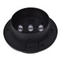 Lámparas solares para valla exterior 12 uds LED negro