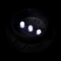 Lámparas solares para valla exterior 12 uds LED negro