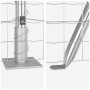 Reja con postes Plateado 0.6 x 10 m Acero