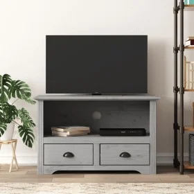 TV-Möbel mit 2 Schubladen BODO aus grauem Kiefernholz 91,5x44,5x56 cm. von vidaXL, TV-Möbel - Ref: Foro24-355076, Preis: 102,...