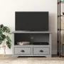 TV-Möbel mit 2 Schubladen BODO aus grauem Kiefernholz 91,5x44,5x56 cm. von vidaXL, TV-Möbel - Ref: Foro24-355076, Preis: 102,...