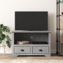 TV-Möbel mit 2 Schubladen BODO aus grauem Kiefernholz 91,5x44,5x56 cm. von vidaXL, TV-Möbel - Ref: Foro24-355076, Preis: 103,...