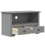 TV-Möbel mit 2 Schubladen BODO aus grauem Kiefernholz 91,5x44,5x56 cm. von vidaXL, TV-Möbel - Ref: Foro24-355076, Preis: 102,...