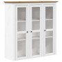 Kleiderschrank mit Glastüren BODO Kiefernholz weiß braun von vidaXL, Sideboards - Ref: Foro24-355078, Preis: 283,27 €, Rabatt: %