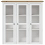 Kleiderschrank mit Glastüren BODO Kiefernholz weiß braun von vidaXL, Sideboards - Ref: Foro24-355078, Preis: 283,27 €, Rabatt: %