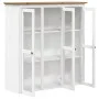 Kleiderschrank mit Glastüren BODO Kiefernholz weiß braun von vidaXL, Sideboards - Ref: Foro24-355078, Preis: 276,97 €, Rabatt: %