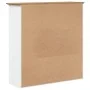 Kleiderschrank mit Glastüren BODO Kiefernholz weiß braun von vidaXL, Sideboards - Ref: Foro24-355078, Preis: 276,97 €, Rabatt: %