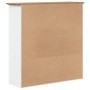 Kleiderschrank mit Glastüren BODO Kiefernholz weiß braun von vidaXL, Sideboards - Ref: Foro24-355078, Preis: 283,27 €, Rabatt: %