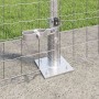 Reja con postes Plateado 1.4 x 10 m Acero