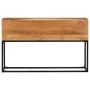 Mesa consola de madera maciza de acacia 120x30x75 cm
