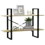 2-stöckiges Regal aus Sonoma-Eichensperrholz, 100 x 30 x 70 cm von vidaXL, Bücherregale und Regale - Ref: Foro24-806470, Prei...