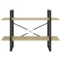 2-stöckiges Regal aus Sonoma-Eichensperrholz, 100 x 30 x 70 cm von vidaXL, Bücherregale und Regale - Ref: Foro24-806470, Prei...