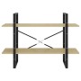2-stöckiges Regal aus Sonoma-Eichensperrholz, 100 x 30 x 70 cm von vidaXL, Bücherregale und Regale - Ref: Foro24-806470, Prei...