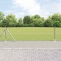 Reja con postes Plateado 0.6 x 10 m Acero