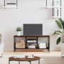 Mueble TV hierro madera contrachapada roble marrón 100x35x45 cm de vidaXL, Muebles TV - Ref: Foro24-831802, Precio: 52,56 €