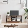 Mueble TV hierro madera contrachapada roble marrón 100x35x45 cm de vidaXL, Muebles TV - Ref: Foro24-831802, Precio: 50,13 €, ...