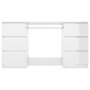 Schreibtisch aus glänzend weißem Sperrholz, 140 x 50 x 77 cm von vidaXL, Schreibtische - Ref: Foro24-800816, Preis: 227,38 €,...