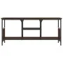 Mueble TV hierro madera contrachapada roble marrón 100x35x45 cm de vidaXL, Muebles TV - Ref: Foro24-831802, Precio: 50,13 €, ...
