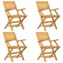 Juego de comedor para jardín 5 piezas madera maciza de teca de vidaXL, Conjuntos de jardín - Ref: Foro24-3155032, Precio: 379...
