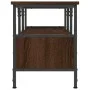 Mueble TV hierro madera contrachapada roble marrón 100x35x45 cm de vidaXL, Muebles TV - Ref: Foro24-831802, Precio: 50,13 €, ...