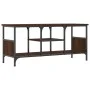Mueble TV hierro madera contrachapada roble marrón 100x35x45 cm de vidaXL, Muebles TV - Ref: Foro24-831802, Precio: 50,13 €, ...