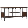 TV-Schrank aus Eisen, braunes Eichensperrholz, 100 x 35 x 45 cm von vidaXL, TV-Möbel - Ref: Foro24-831802, Preis: 52,33 €, Ra...