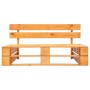 Garden sofa made of pallets with gray cushions and pine wood. by vidaXL, Outdoor sofas - Ref: Foro24-277444, Price: 129,82 €,...