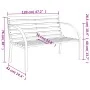 Graue Holzbank 120 cm von vidaXL, Gartenbänke - Ref: Foro24-47936, Preis: 107,92 €, Rabatt: %