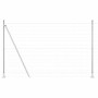Reja con postes Plateado 1.5 x 10 m Acero