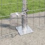 Reja con postes Plateado 1.5 x 10 m Acero