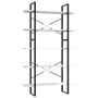 Regal 5-stufiges Regal aus weißem Ingenieurholz 100x30x175 cm von vidaXL, Bücherregale und Regale - Ref: Foro24-3081998, Prei...