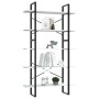 Regal 5-stufiges Regal aus weißem Ingenieurholz 100x30x175 cm von vidaXL, Bücherregale und Regale - Ref: Foro24-3081998, Prei...