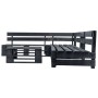 Set de muebles de jardín de palets 4 piezas madera negro de vidaXL, Conjuntos de jardín - Ref: Foro24-277420, Precio: 255,50 €