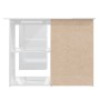 Escritorio de esquina contrachapada blanco brillo 145x100x76 cm de vidaXL, Escritorios - Ref: Foro24-801095, Precio: 259,40 €...