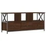 TV-Schrank aus Eisen, braunes Eichensperrholz, 102 x 33 x 45 cm von vidaXL, TV-Möbel - Ref: Foro24-831792, Preis: 76,81 €, Ra...
