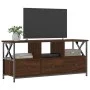 TV-Schrank aus Eisen, braunes Eichensperrholz, 102 x 33 x 45 cm von vidaXL, TV-Möbel - Ref: Foro24-831792, Preis: 76,81 €, Ra...