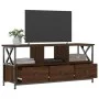 TV-Schrank aus Eisen, braunes Eichensperrholz, 102 x 33 x 45 cm von vidaXL, TV-Möbel - Ref: Foro24-831792, Preis: 76,81 €, Ra...