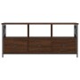 TV-Schrank aus Eisen, braunes Eichensperrholz, 102 x 33 x 45 cm von vidaXL, TV-Möbel - Ref: Foro24-831792, Preis: 78,13 €, Ra...