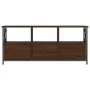 TV-Schrank aus Eisen, braunes Eichensperrholz, 102 x 33 x 45 cm von vidaXL, TV-Möbel - Ref: Foro24-831792, Preis: 76,81 €, Ra...