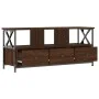 TV-Schrank aus Eisen, braunes Eichensperrholz, 102 x 33 x 45 cm von vidaXL, TV-Möbel - Ref: Foro24-831792, Preis: 76,81 €, Ra...