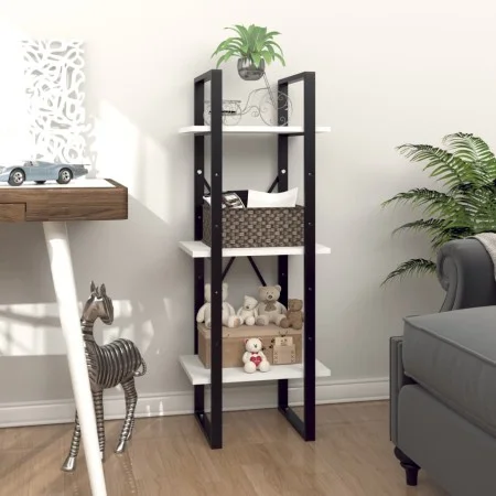 Regal aus weißem Sperrholz mit 3 Ebenen, 40x30x105 cm. von vidaXL, Bücherregale und Regale - Ref: Foro24-806487, Preis: 35,95...