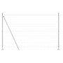 Reja con postes Plateado 1.4 x 10 m Acero
