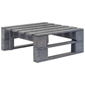 Grauer Holz-Gartenhocker aus Paletten von vidaXL, Hocker für den Außenbereich - Ref: Foro24-44696, Preis: 47,23 €, Rabatt: %