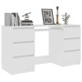 Weißer Sperrholzschreibtisch 140x50x77 cm von vidaXL, Schreibtische - Ref: Foro24-800810, Preis: 193,13 €, Rabatt: %