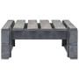 Grauer Holz-Gartenhocker aus Paletten von vidaXL, Hocker für den Außenbereich - Ref: Foro24-44696, Preis: 47,11 €, Rabatt: %