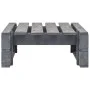 Grauer Holz-Gartenhocker aus Paletten von vidaXL, Hocker für den Außenbereich - Ref: Foro24-44696, Preis: 47,23 €, Rabatt: %
